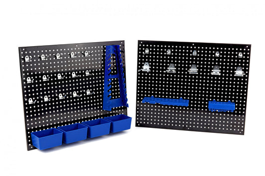 Nástenný organizér náradia s háčikmi a policami 110 × 45cm HBM Machines Holandsko