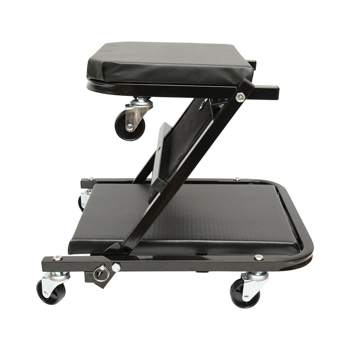 Montážne ležadlo a stolička na kolieskach