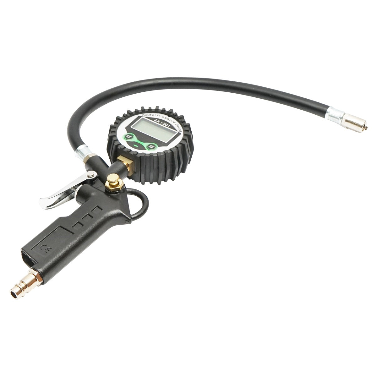 Pištoľ na hustenie pneumatík s digitálnym manometrom