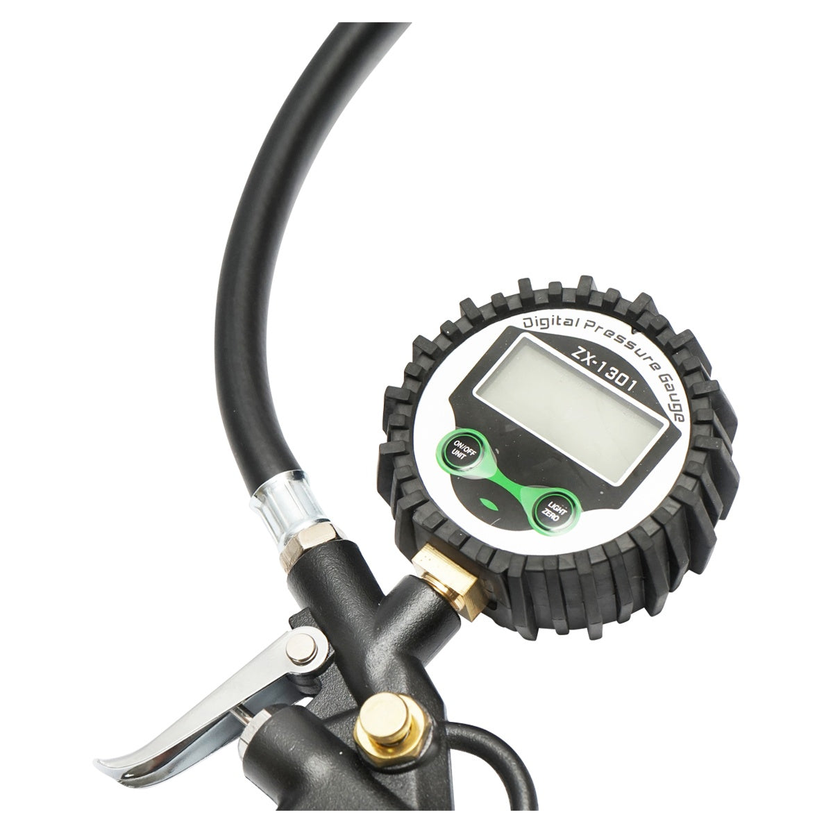 Pištoľ na hustenie pneumatík s digitálnym manometrom