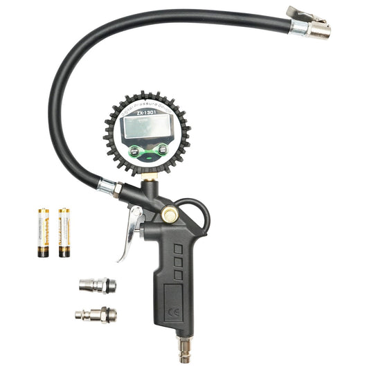 Pištoľ na hustenie pneumatík s digitálnym manometrom