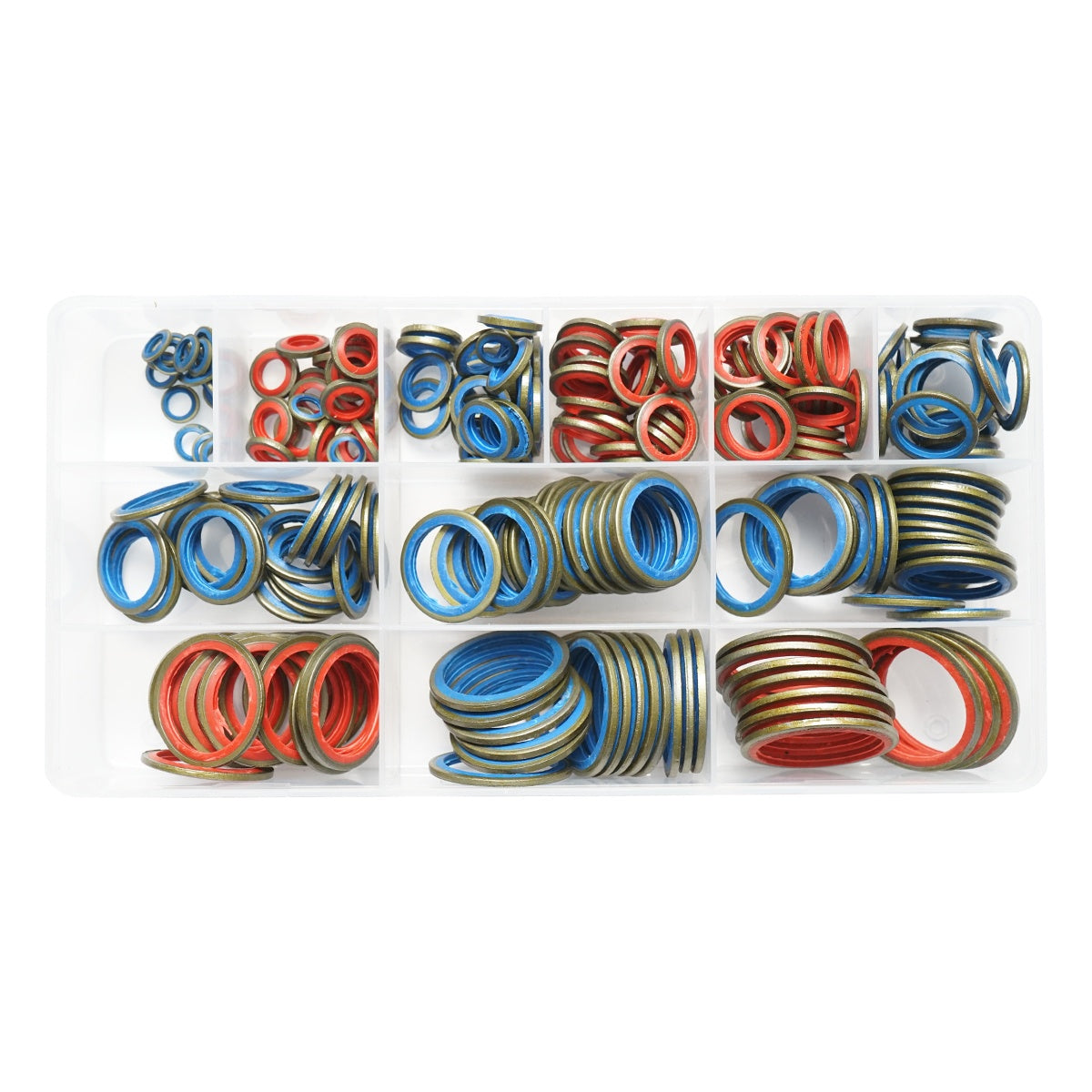 Sada tesnení z kovu s gumou 245 kusov