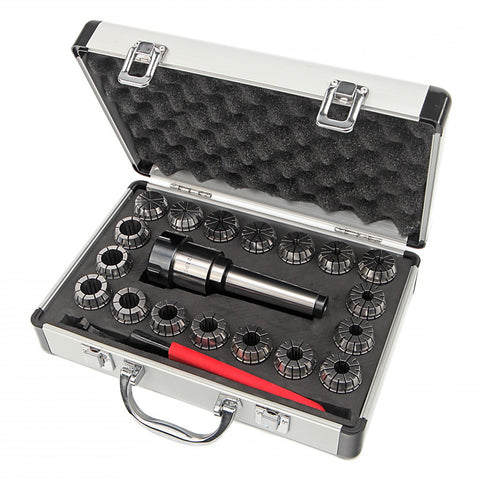 Sada 21 upínacích klieštín ISO30, ER32 HBM