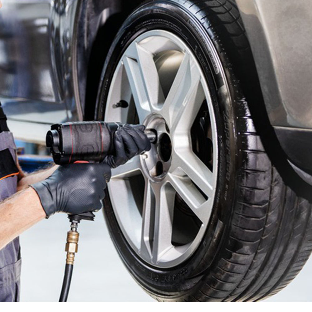 Prémiové nitrilové rukavice Mercator Gogrip čierne pre mechanikov, veľkosť M, 50ks