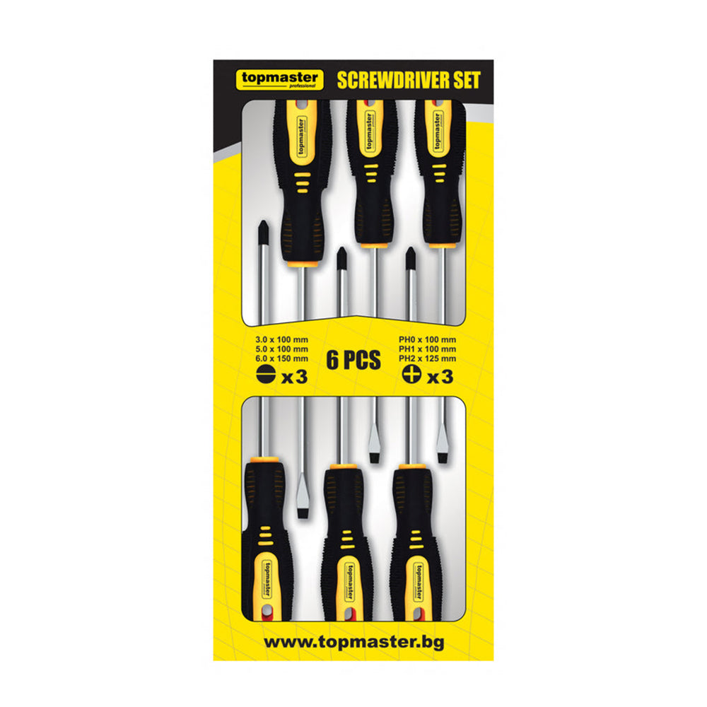 Sada 6 skrutkovačov cr-v topmaster