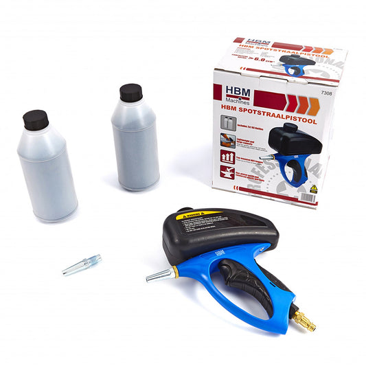 Pieskovacia pištoľ s hornou nádržkou hbm