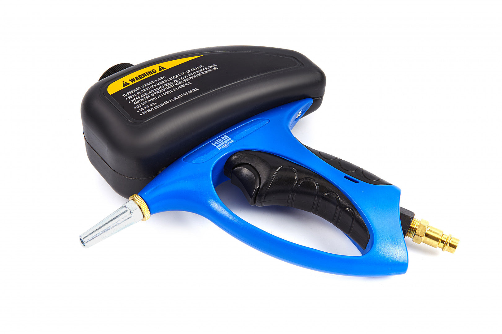 Pieskovacia pištoľ s hornou nádržkou hbm