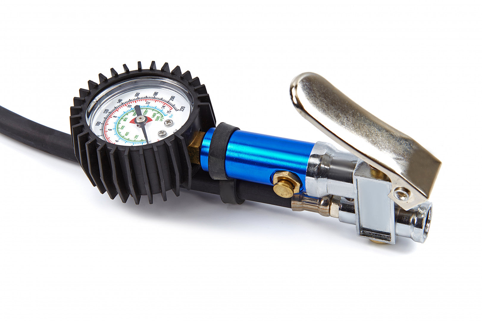 Pištoľ na hustenie pneumatík s manometrom 0 - 15 bar 0 - 220 PSI