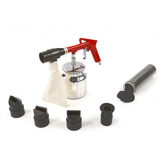 Pieskovacia pištoľ s nádobou dole