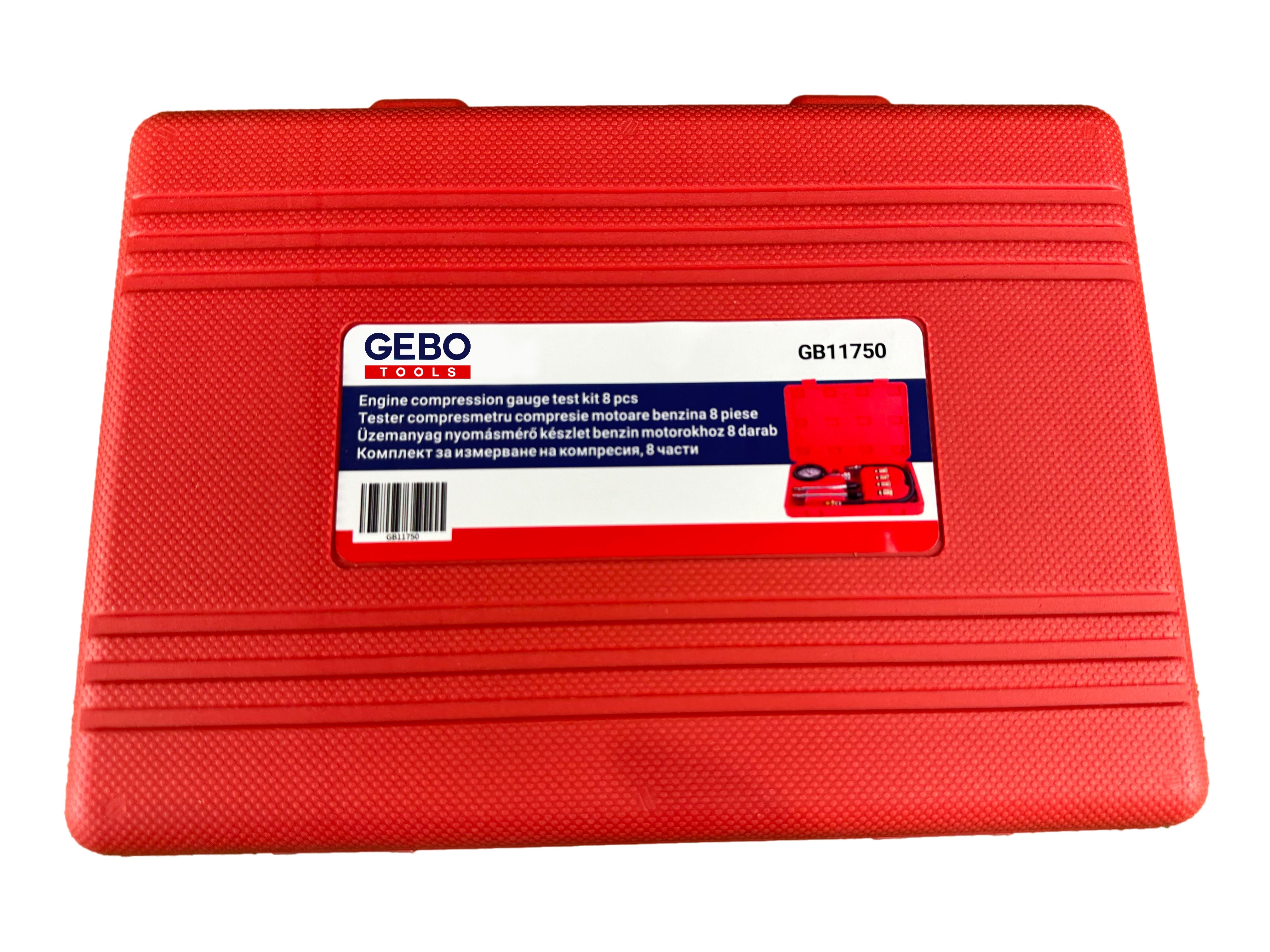 Tester kompresie - kompresiometer pre benzínové motory 8ks Gebo Tools