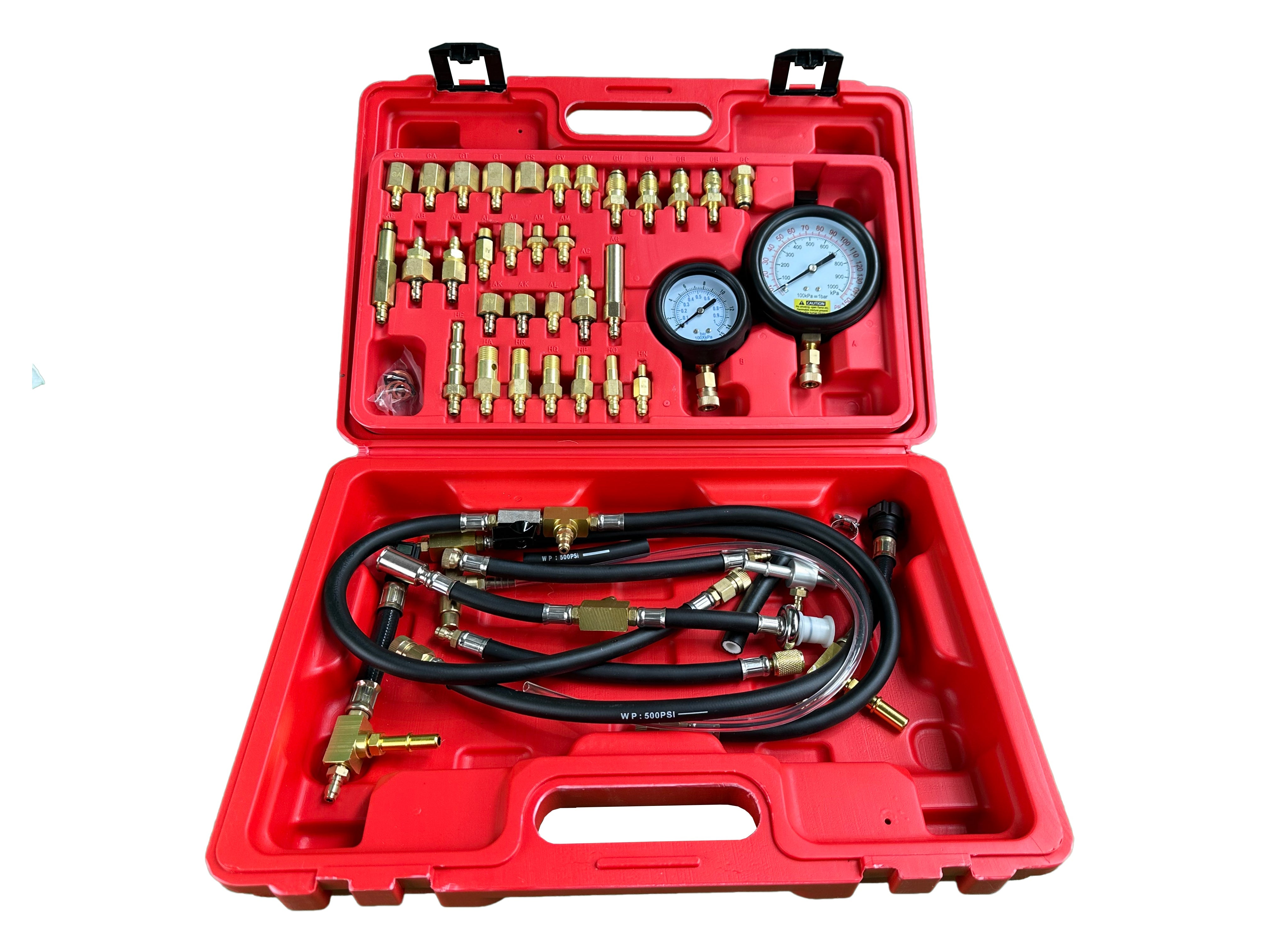 Tester tlaku paliva pre dieslové a benzínové motory Gebo Tools