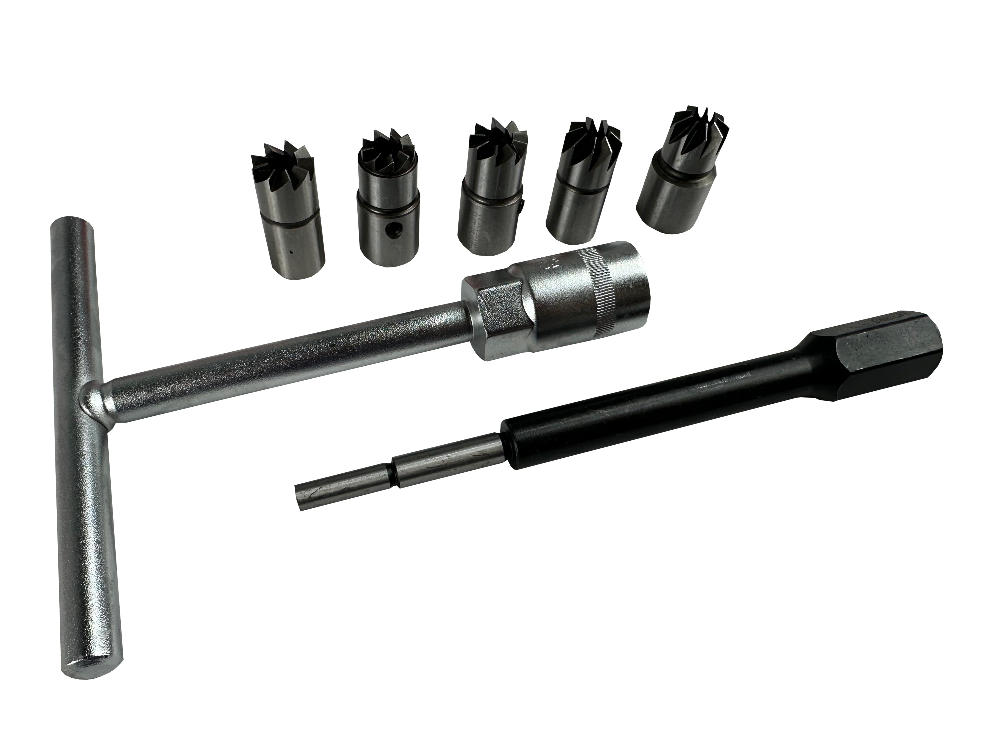 Sada fréz na čistenie sediel vstrekovačov – 7 kusov Gebo Tools