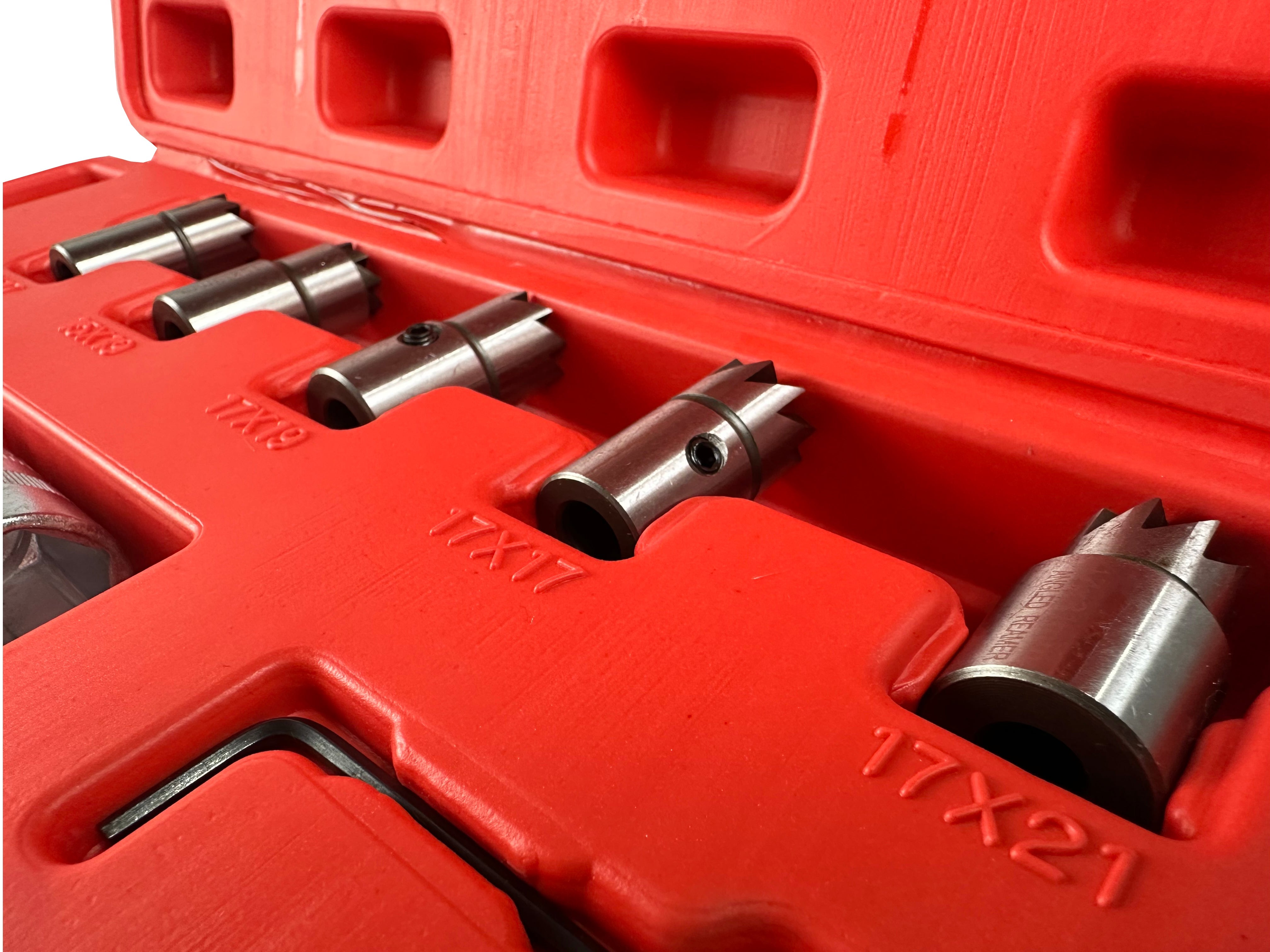 Sada fréz na čistenie sediel vstrekovačov – 7 kusov Gebo Tools