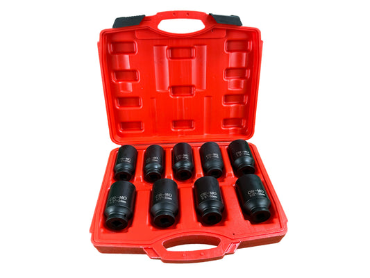 Sada rázových nástrčných hlavíc - kľúčov 1/2", 9ks, 29 - 38mm, PSA, VAG, BMW Gebo Tools