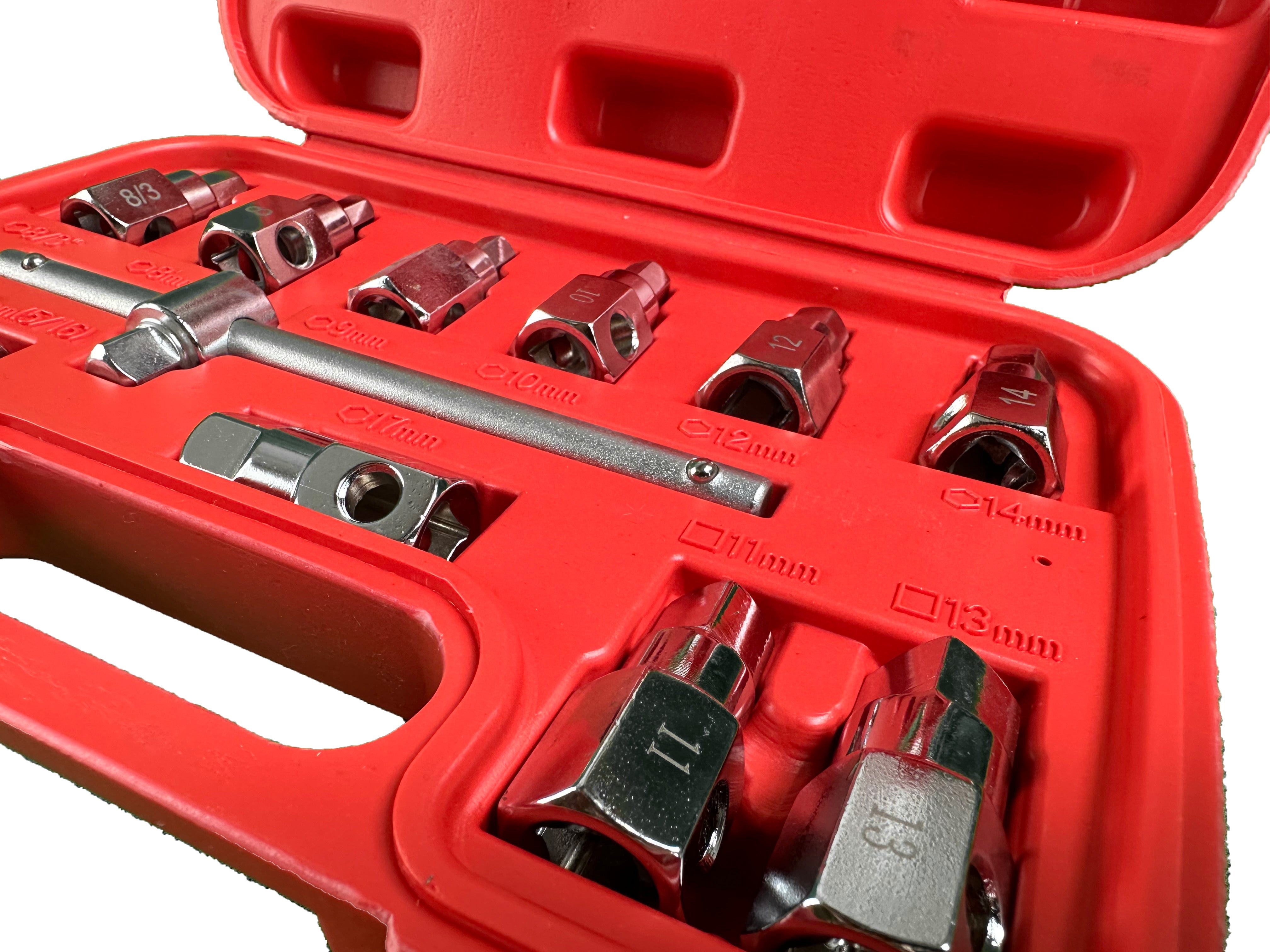 Sada kľúčov - nadstavcov na zátky olejových vaní 12ks Gebo Tools