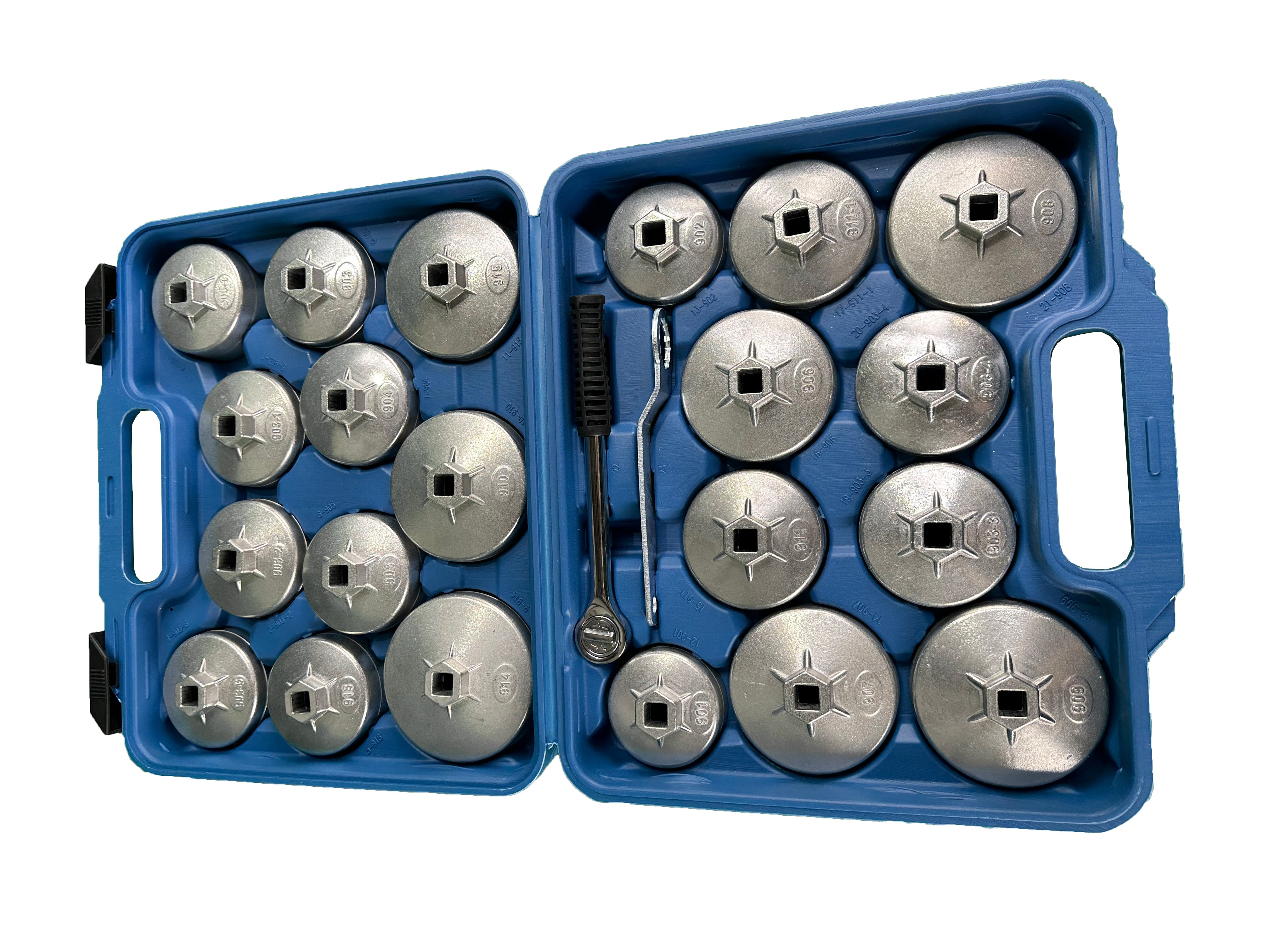 Sada hliníkových kľúčov na olejové filtre 23ks Gebo Tools