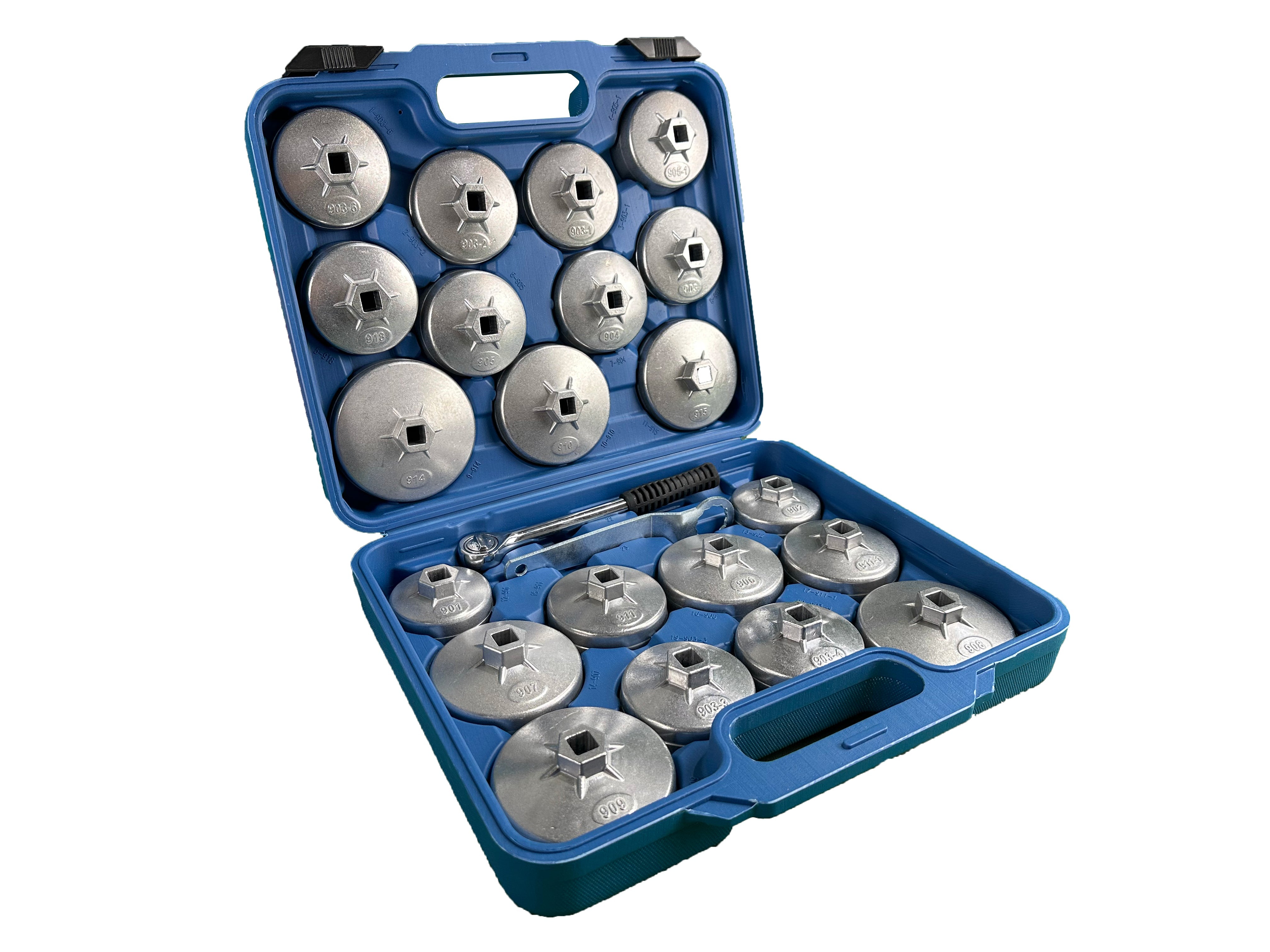 Sada hliníkových kľúčov na olejové filtre 23ks Gebo Tools