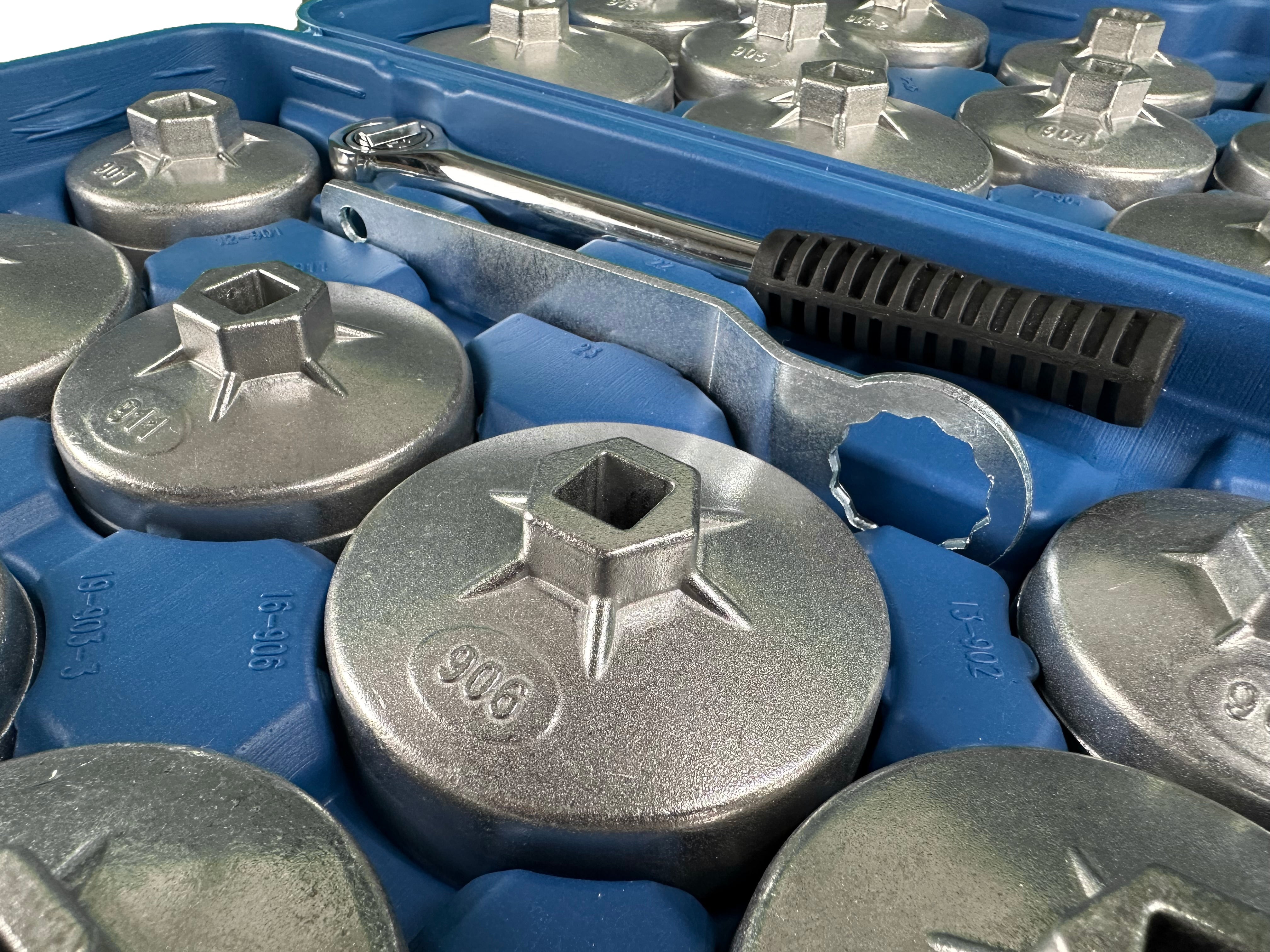 Sada hliníkových kľúčov na olejové filtre 23ks Gebo Tools