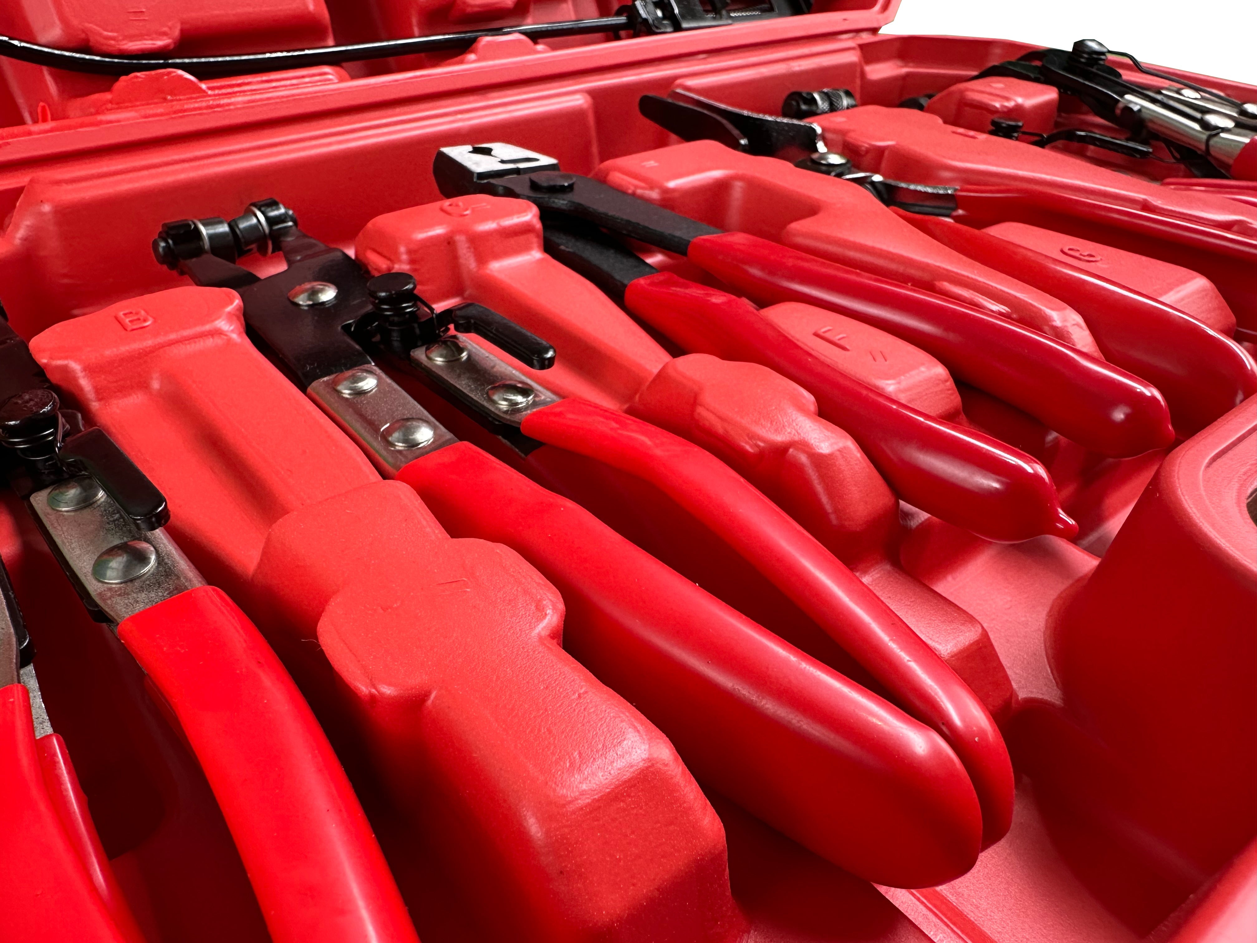 Sada klieští na hadicové spony v aute 9ks Gebo Tools