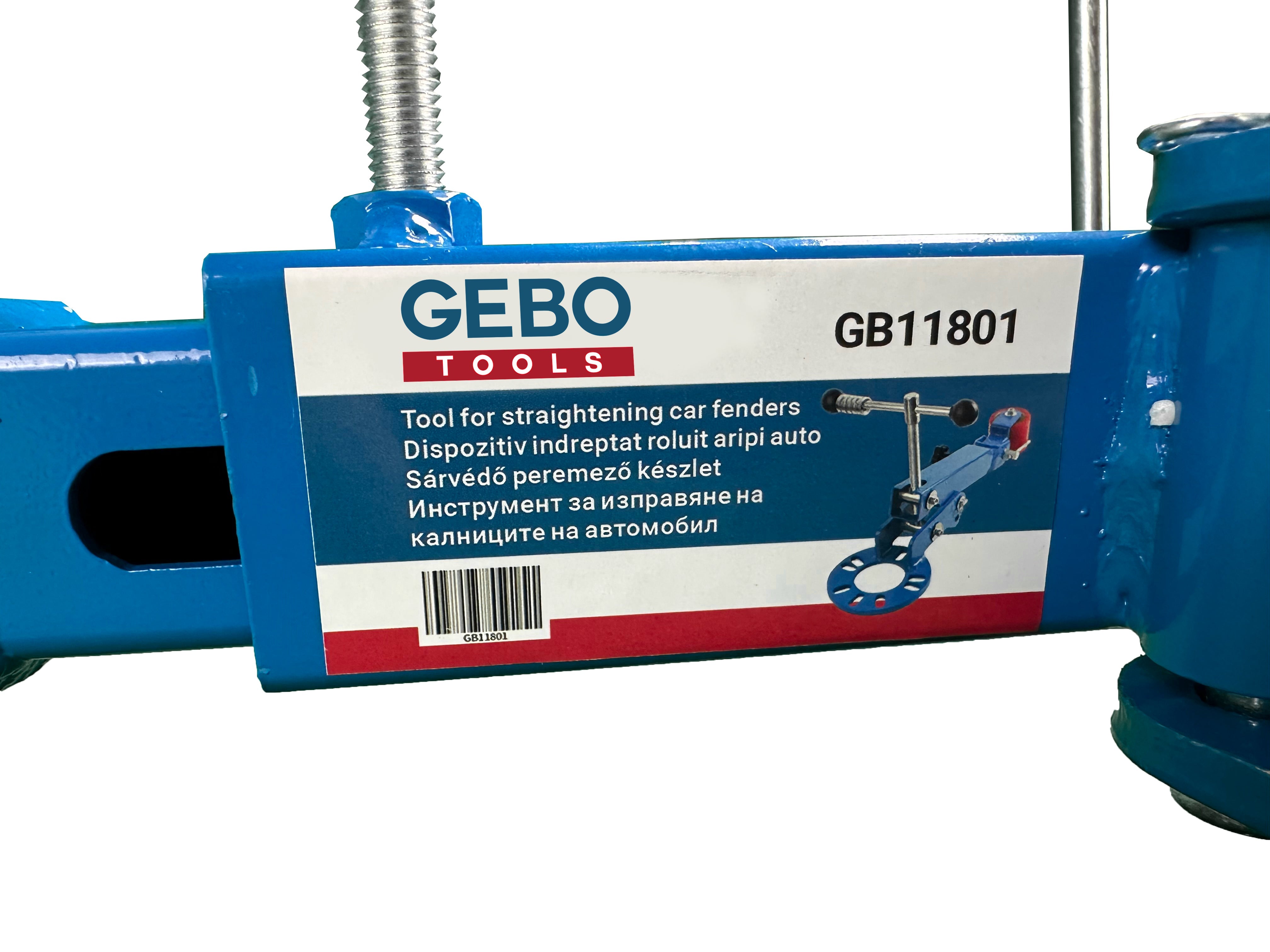 Zariadenie na opravu, vyrovnávanie a valcovanie blatníkov Gebo Tools