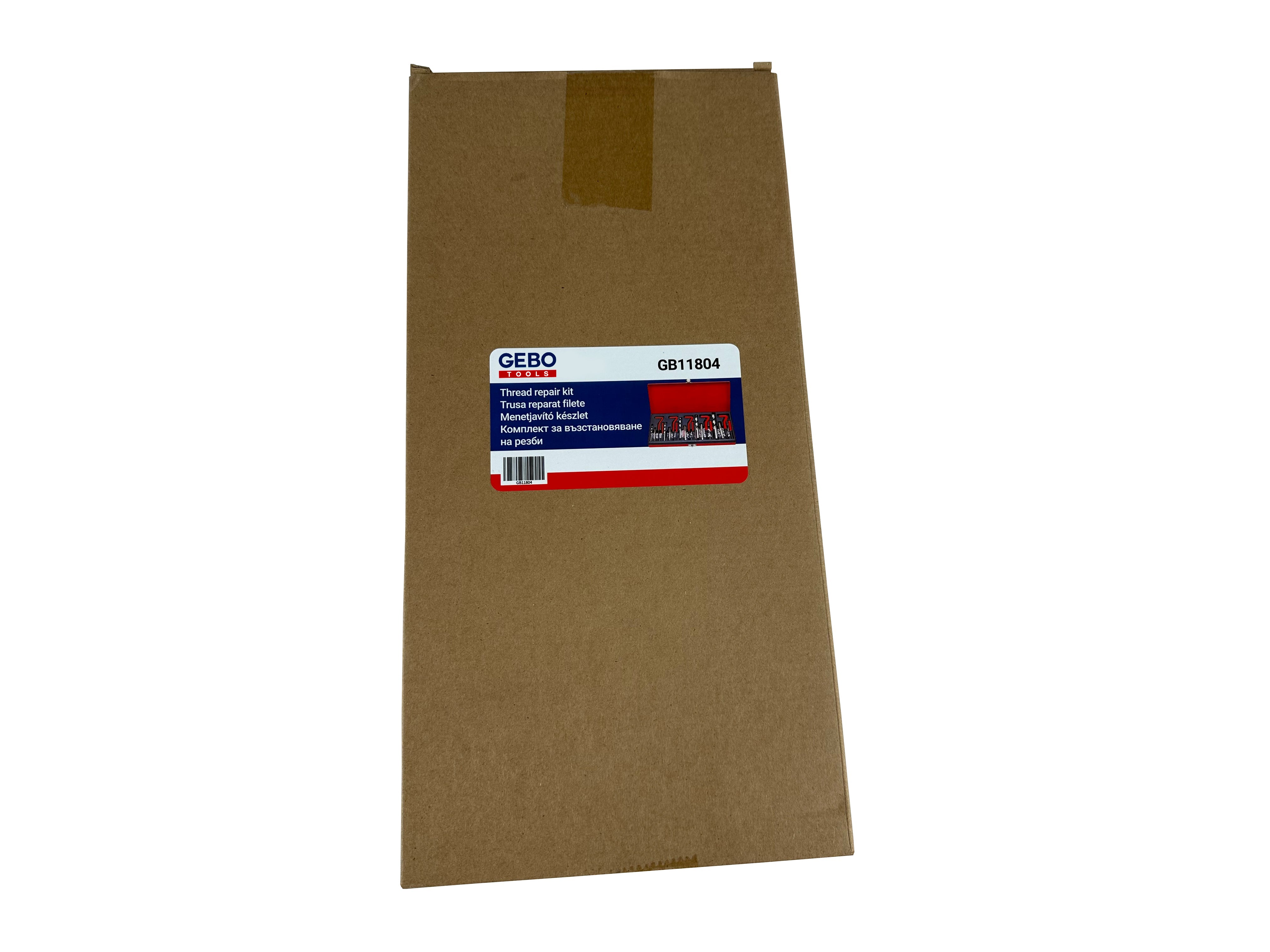 Sada na opravu závitov M5, M6, M8, M10, M12, 131ks Gebo Tools