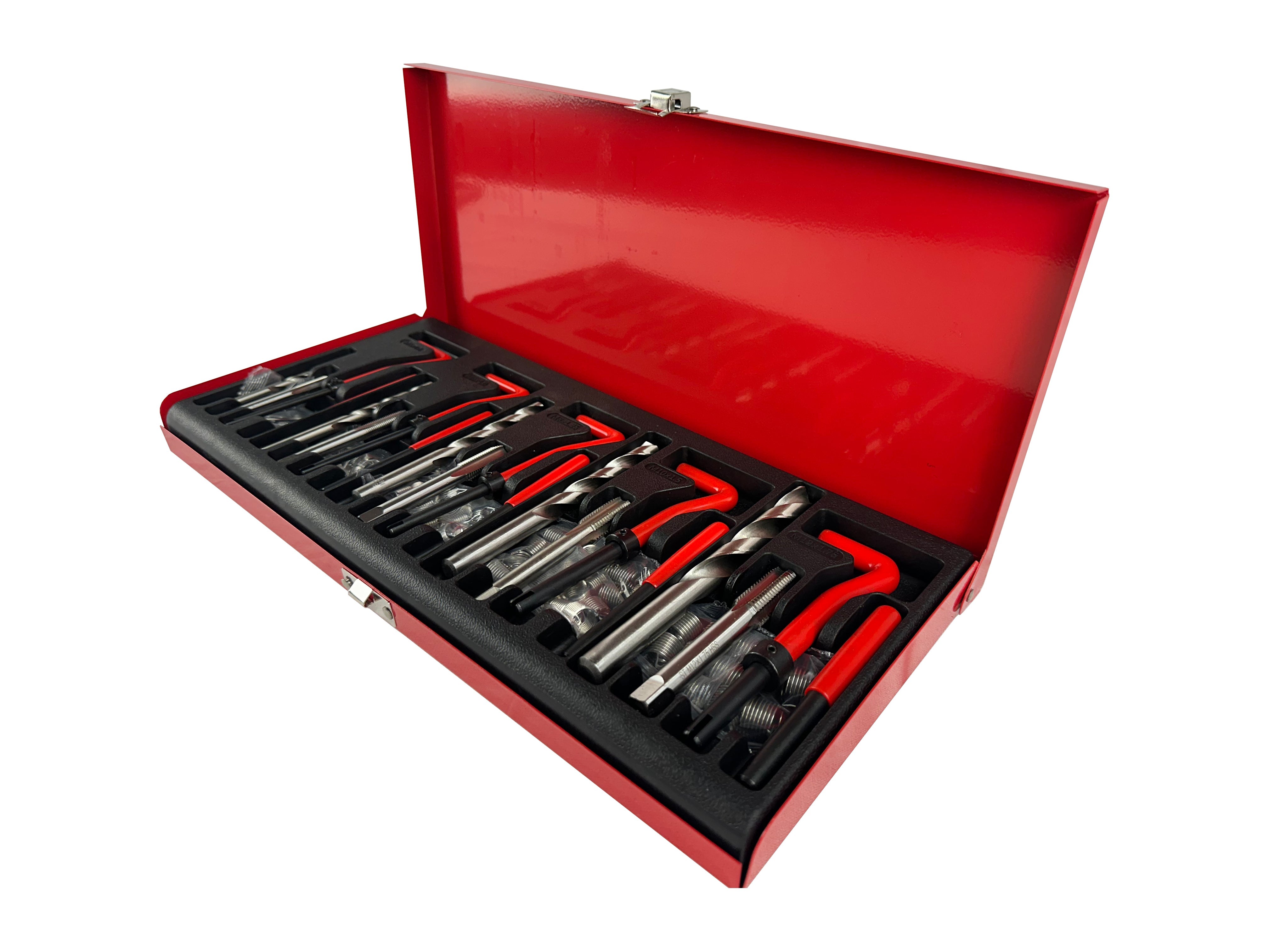 Sada na opravu závitov M5, M6, M8, M10, M12, 131ks Gebo Tools