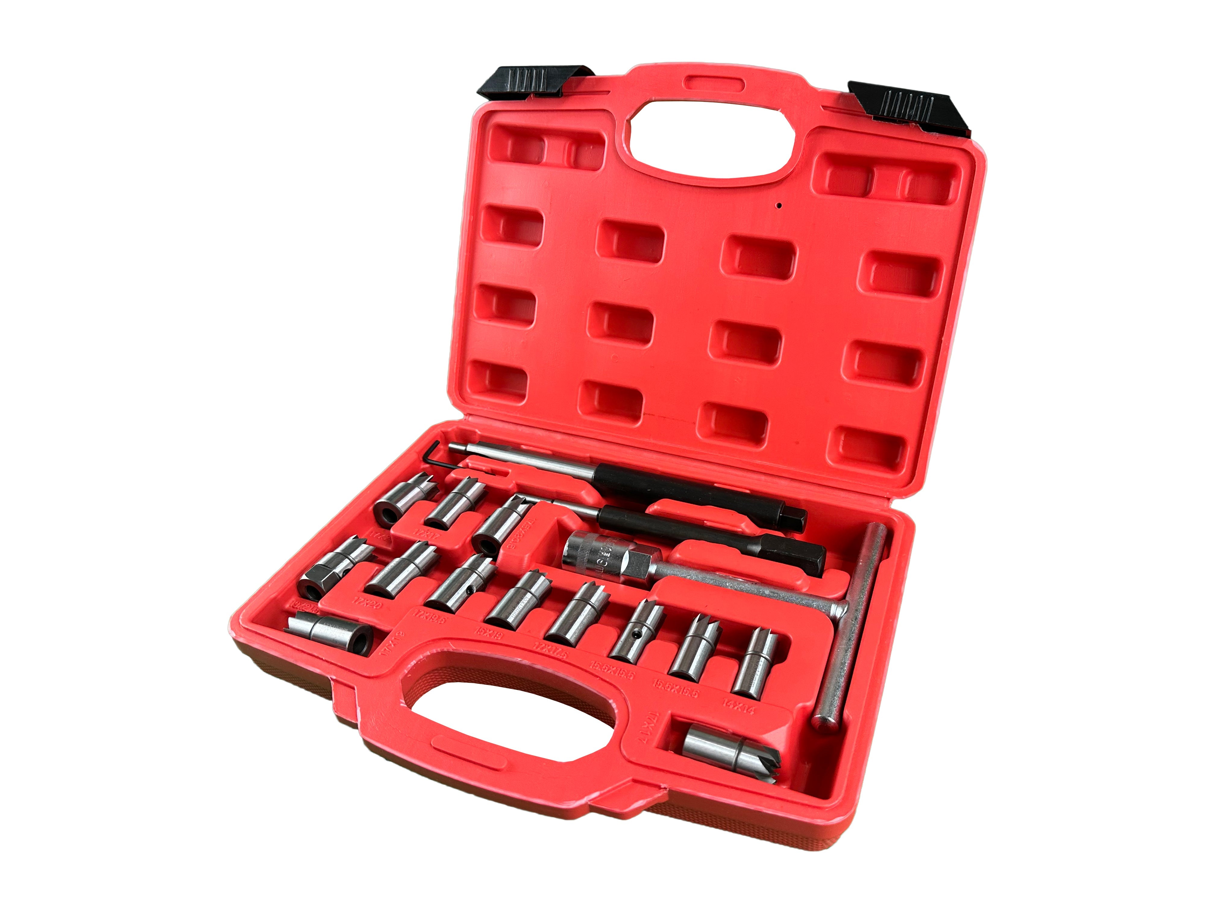 Sada fréz na sedlá vstrekovačov 17ks Gebo Tools