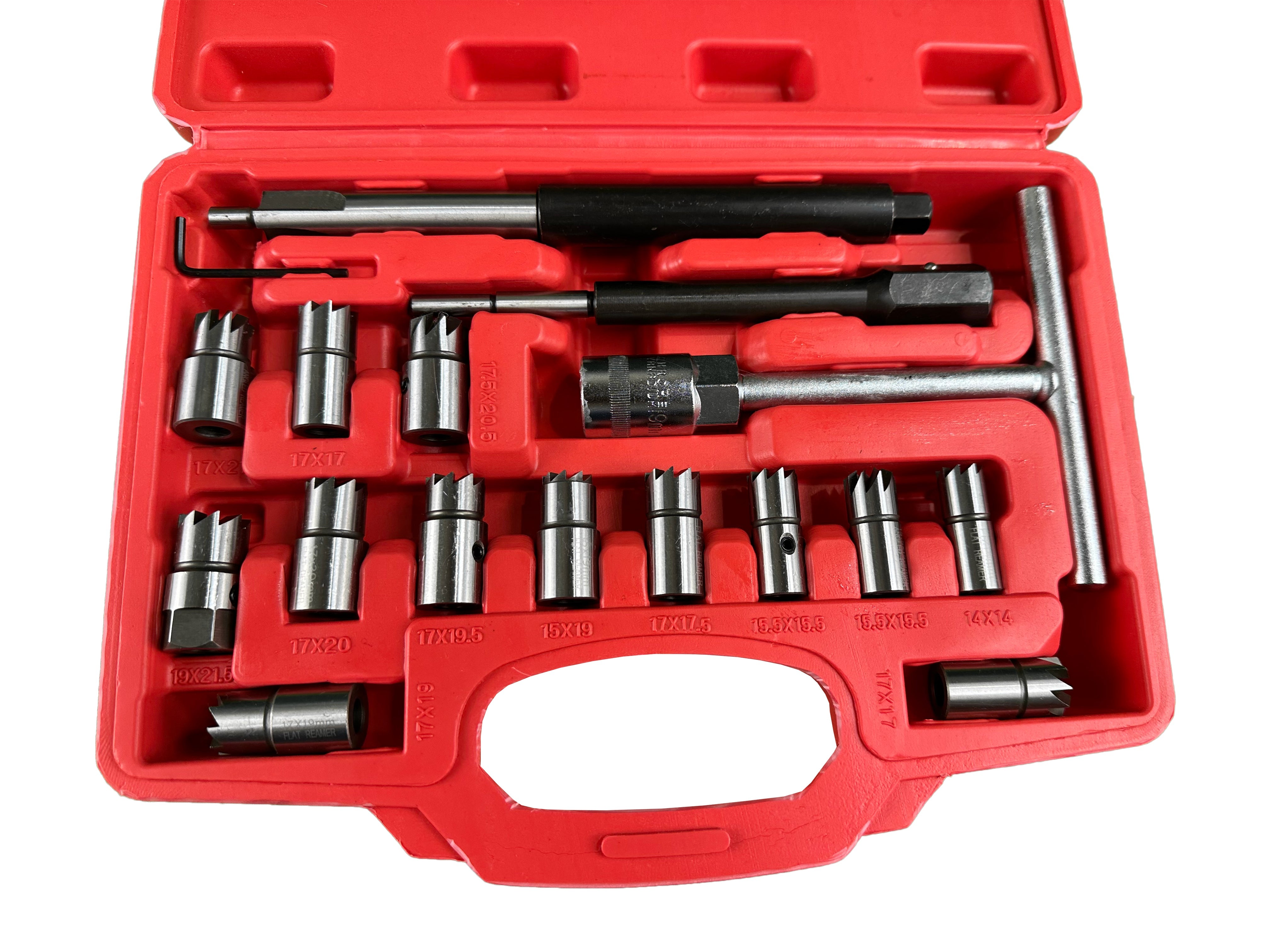 Sada fréz na sedlá vstrekovačov 17ks Gebo Tools