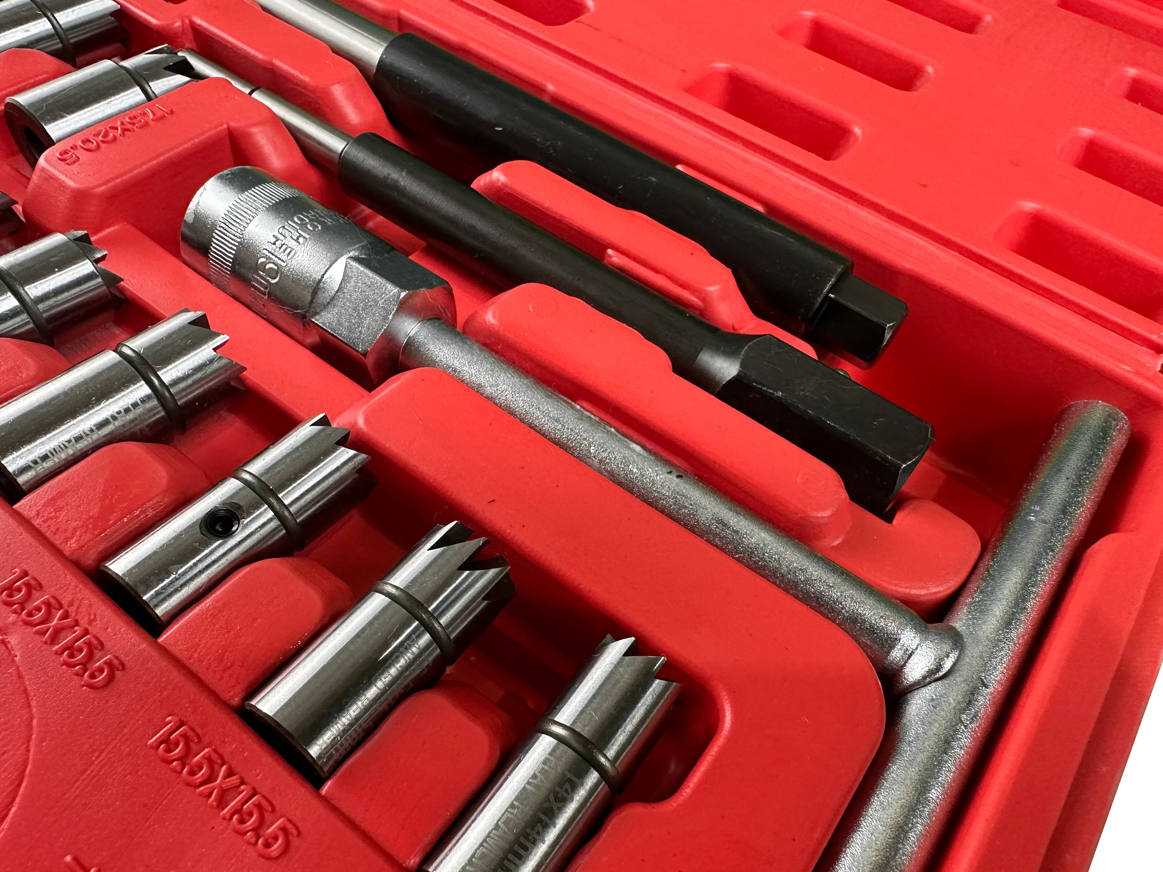 Sada fréz na sedlá vstrekovačov 17ks Gebo Tools