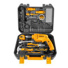 Súprava náradia 115ks s vŕtačkou 680W Ingco