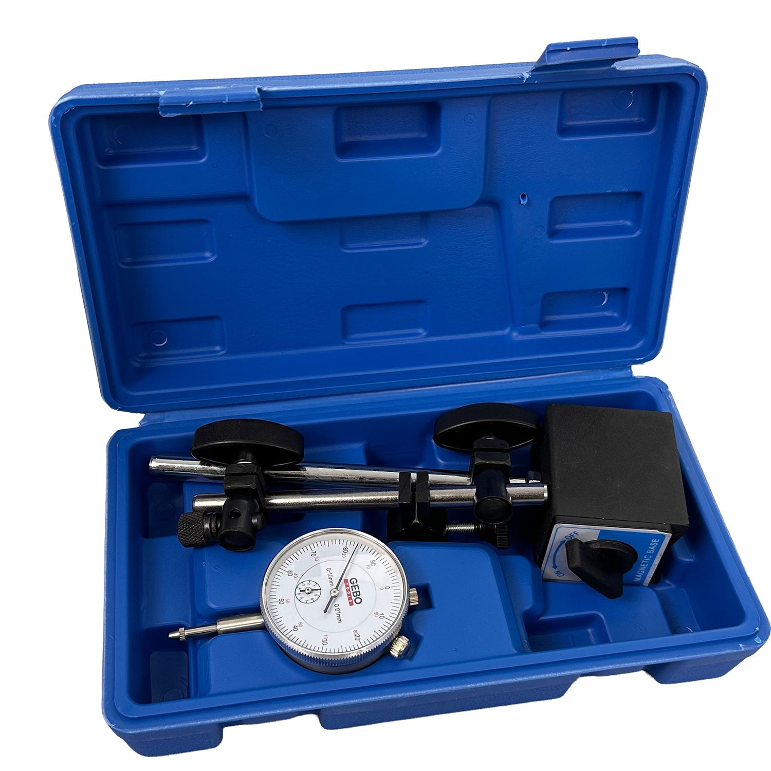 Odchýlkomer 0 - 10mm s magnetickým stojanom Gebo Tools