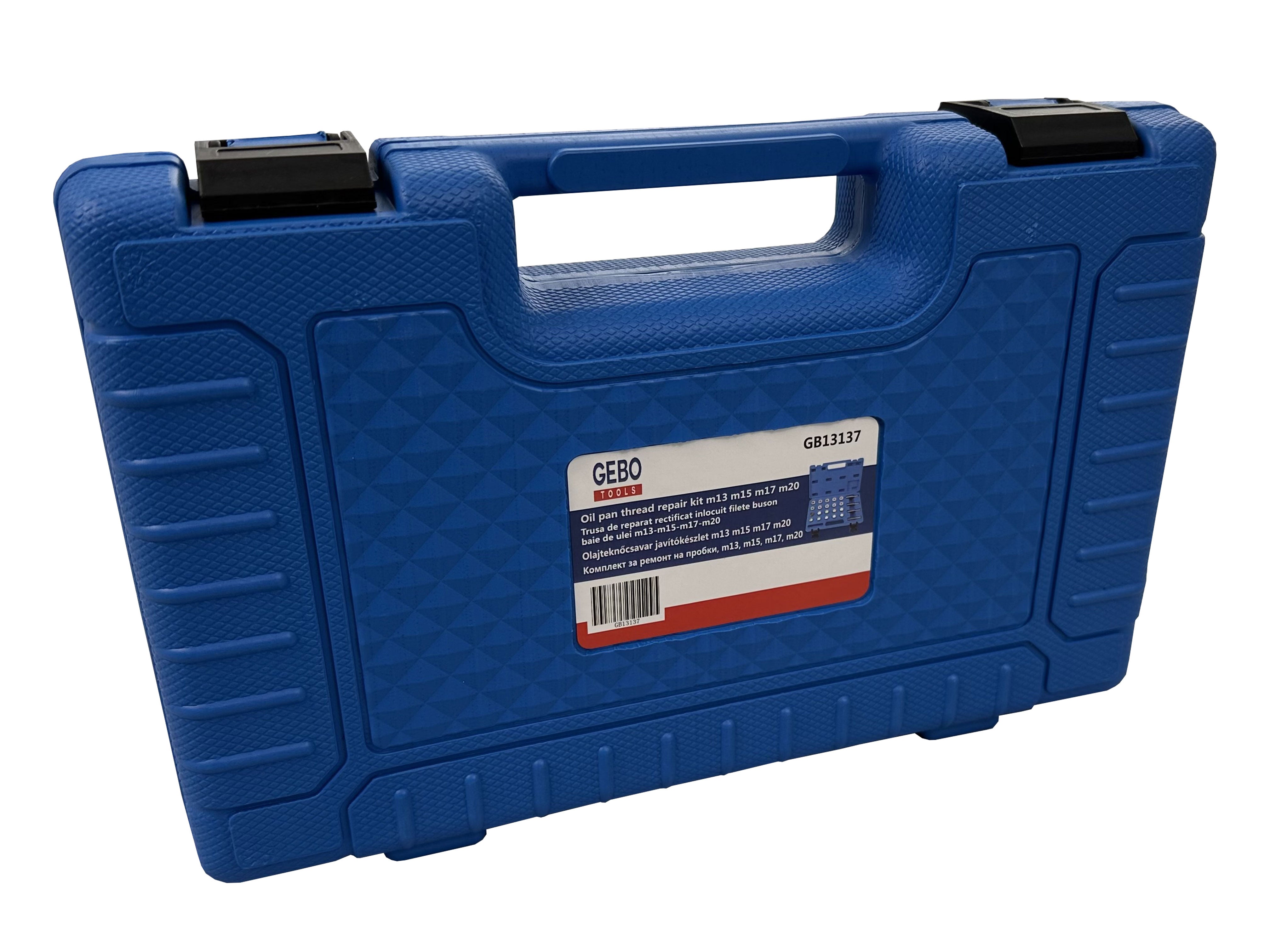 Sada na opravu závitov olejových vaní M13, M15, M17, M20 Gebo Tools