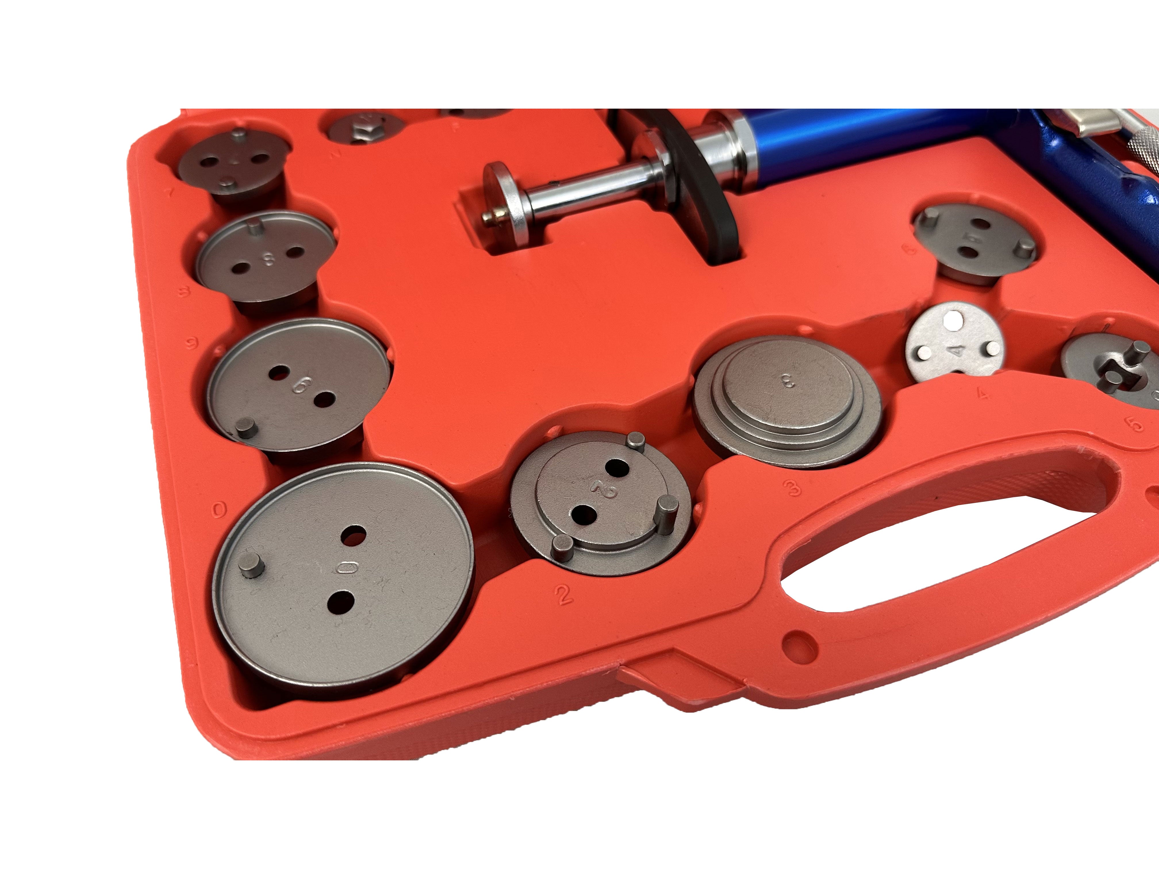 Pneumatický lis na piesty brzdových strmeňov, 16ks Gebo Tools