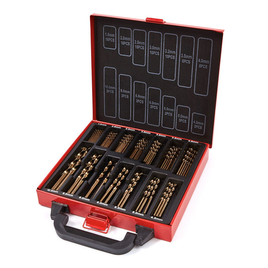 Sada vrtákov HSS, 5% kobalt, 99ks HBM Machines Holandsko