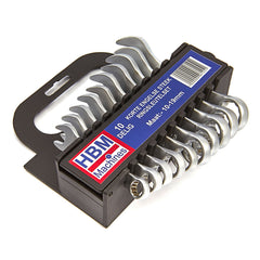 Sada extra krátkych očkoplochých kľúčov 10 - 19mm