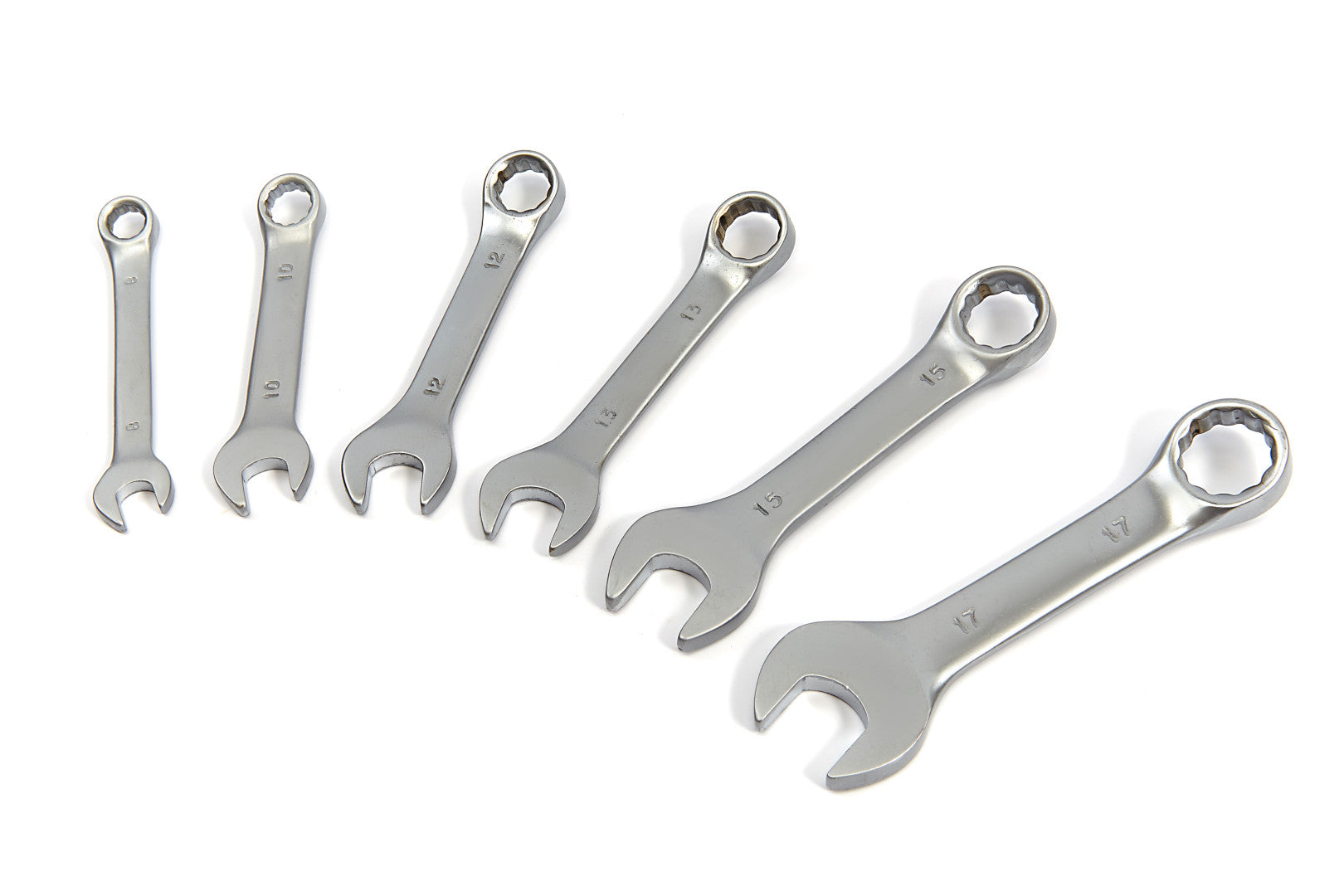 Sada krátkych kombinovaných kľúčov 8-17 mm 6 kusov