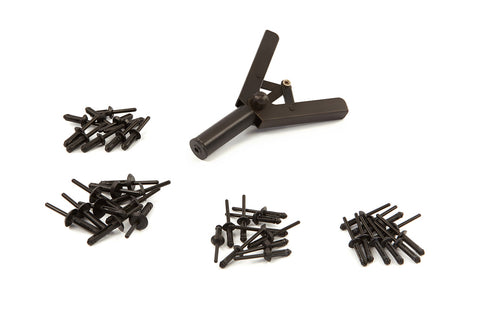 Sada plastových klieští na trhacie nity