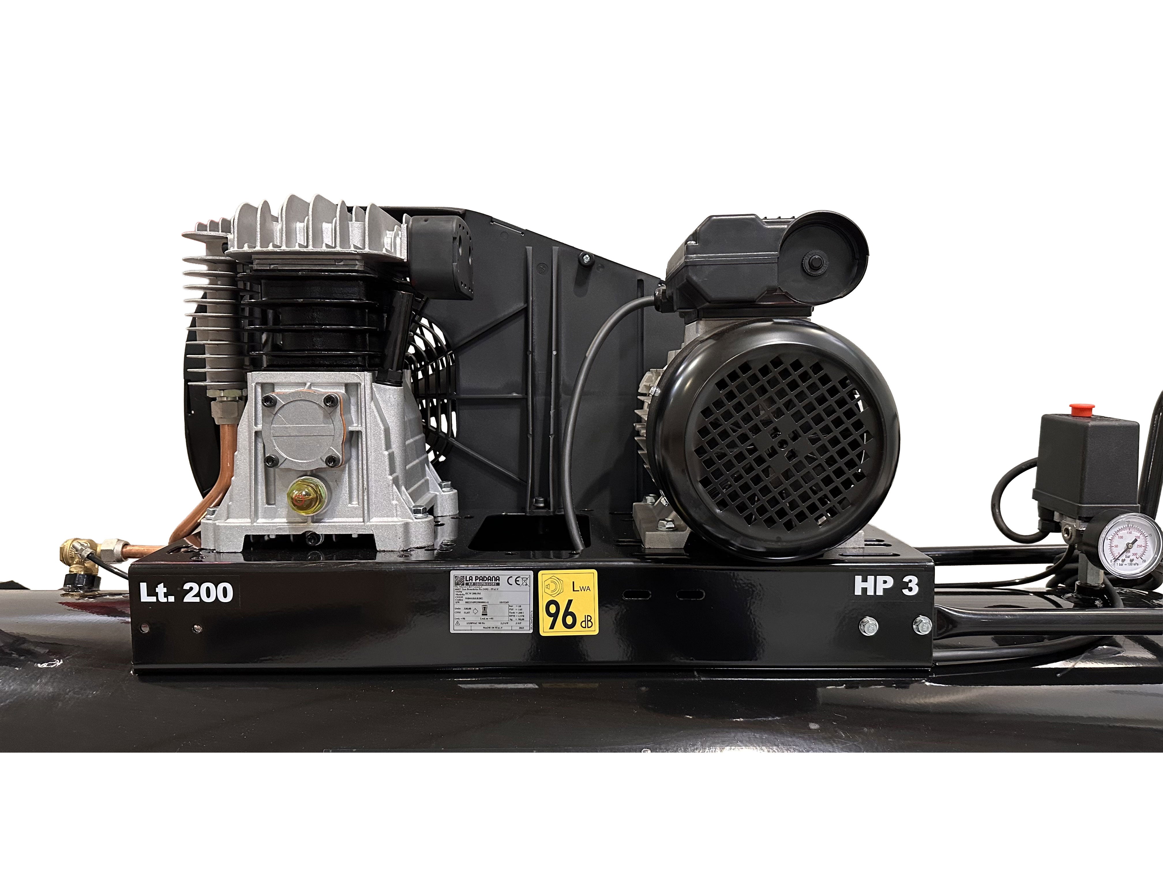 Profesionálny kompresor 200l 3hp 230V Gebo Tools