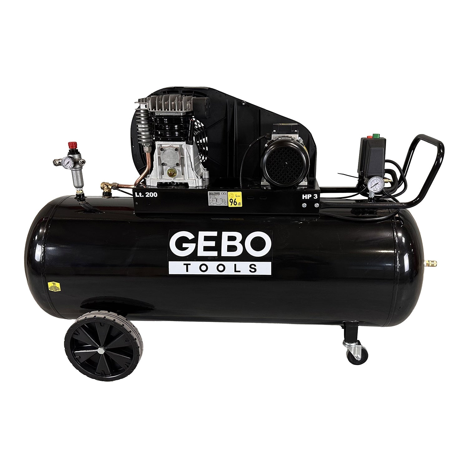 Profesionálny kompresor 200l 3hp 400V Gebo Tools