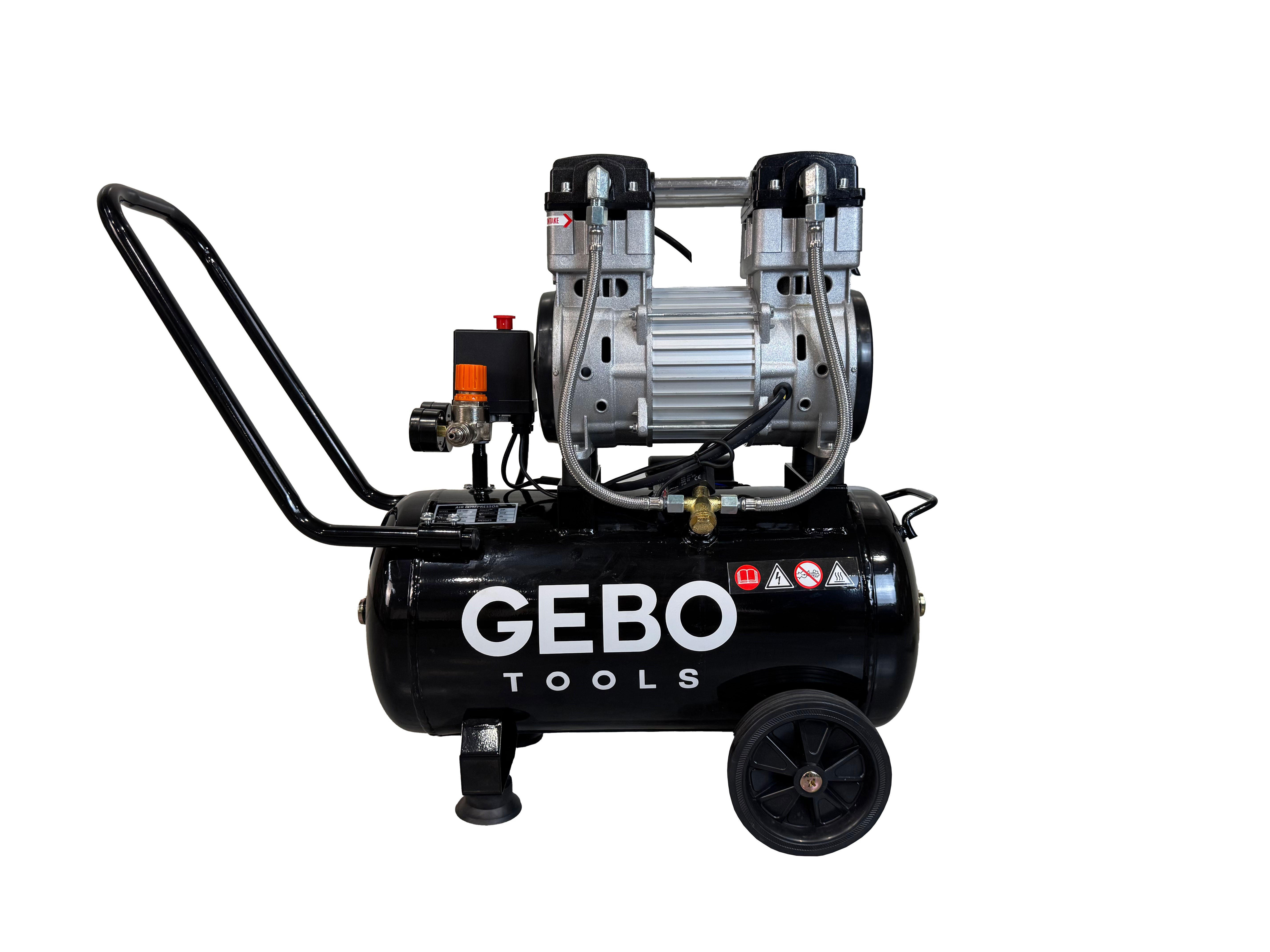 Tichý bezolejový kompresor 30l Gebo Tools