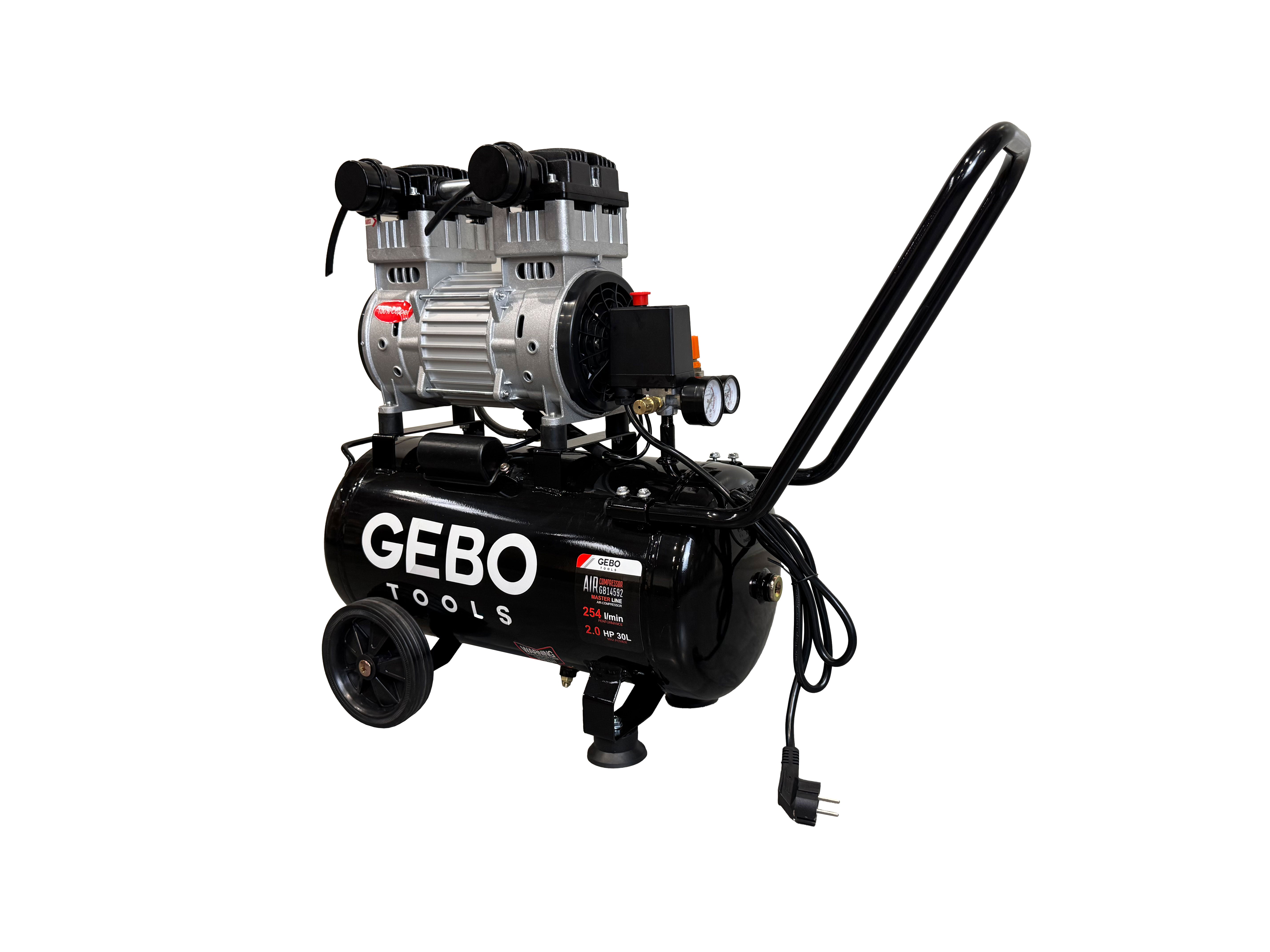 Tichý bezolejový kompresor 30l Gebo Tools