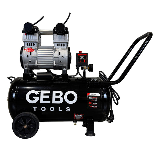 Tichý bezolejový kompresor 50l 2hp Gebo Tools
