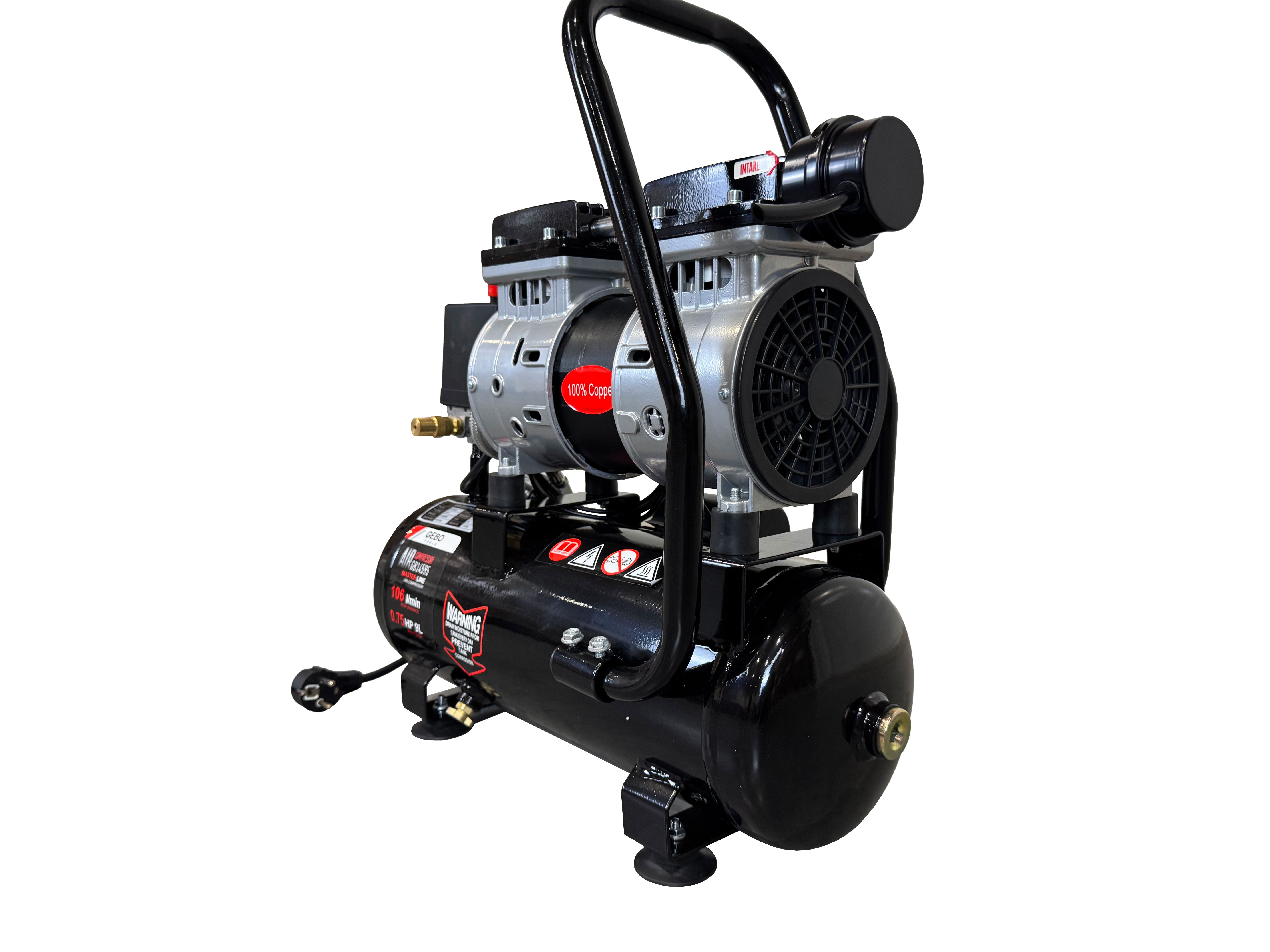 Tichý bezolejový kompresor 9l Gebo Tools