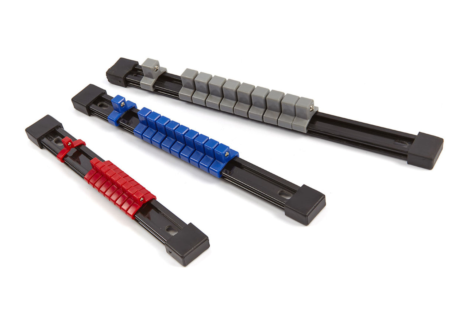 Sada 3 držiakov na nástrčné kľúče 1/4, 3/8, 1/2, plast hbm machines holandsko