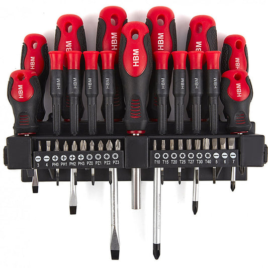 Sada skrutkovačov so stojanom a bitmi