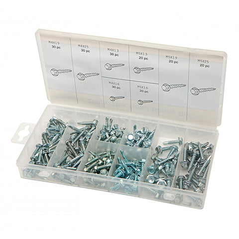 Sada samorezných skrutiek 200 kusov