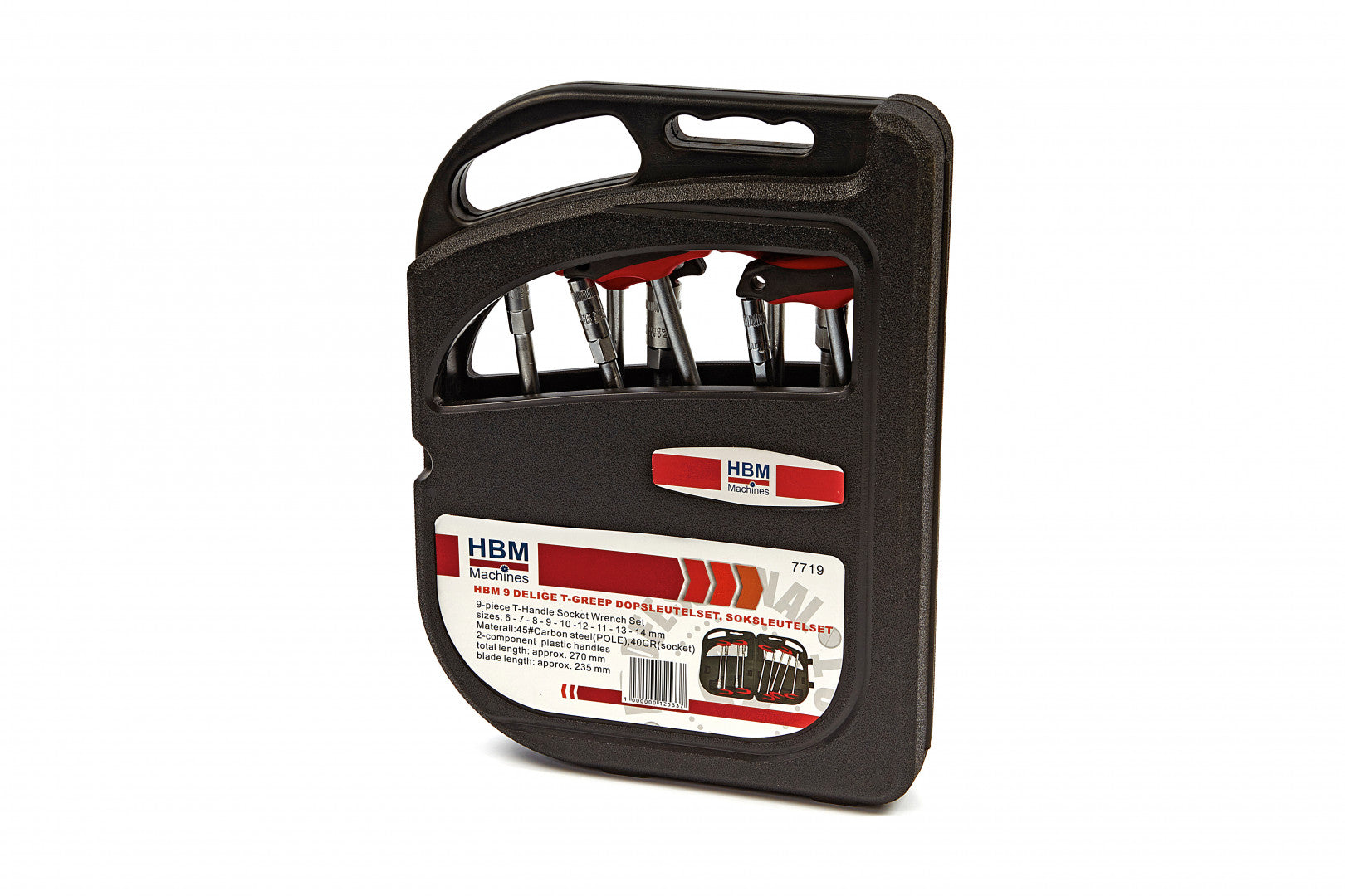 Sada nástrčiek s t-rukoväťou 6–14 mm 9 kusov