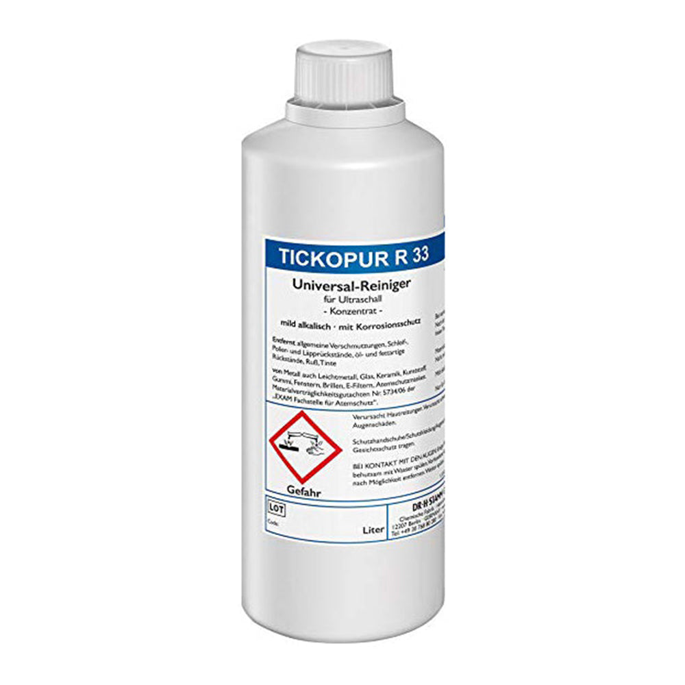 Čistiacia kvapalina pre ultrazvukové čističky - alkalický roztok 1l, R33