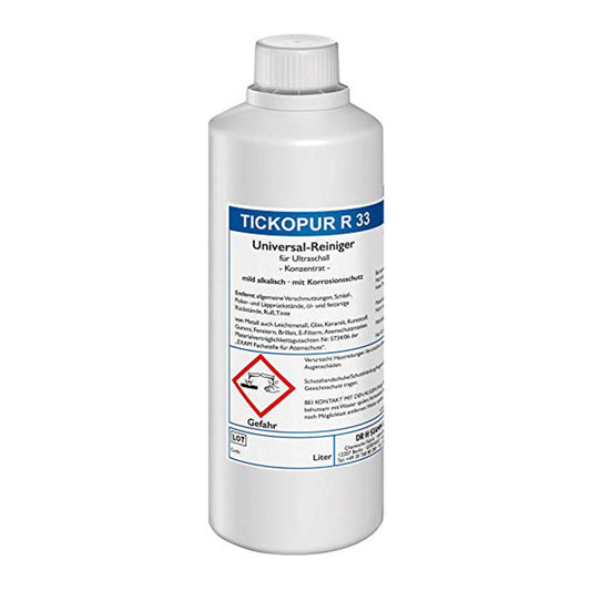 Čistiacia kvapalina pre ultrazvukové čističky - alkalický roztok 1l, R33