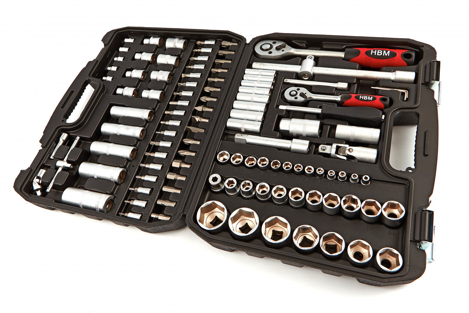 Sada nástrčných kľúčov a rační 108 kusov 1/2 a 1/4 hbm machines holandsko